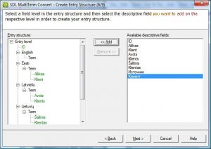 excel to multiterm sdl trados latvija latvia