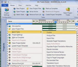 sdl trados studio clean